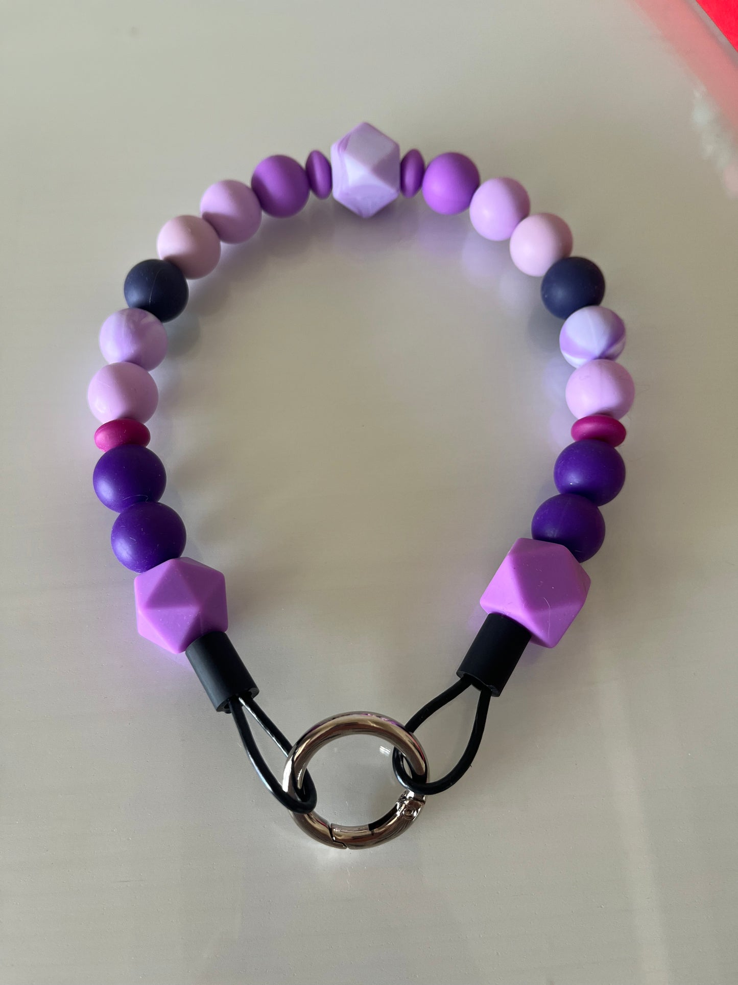 Silicone Beaded Dog Collar 'Purple Royale'