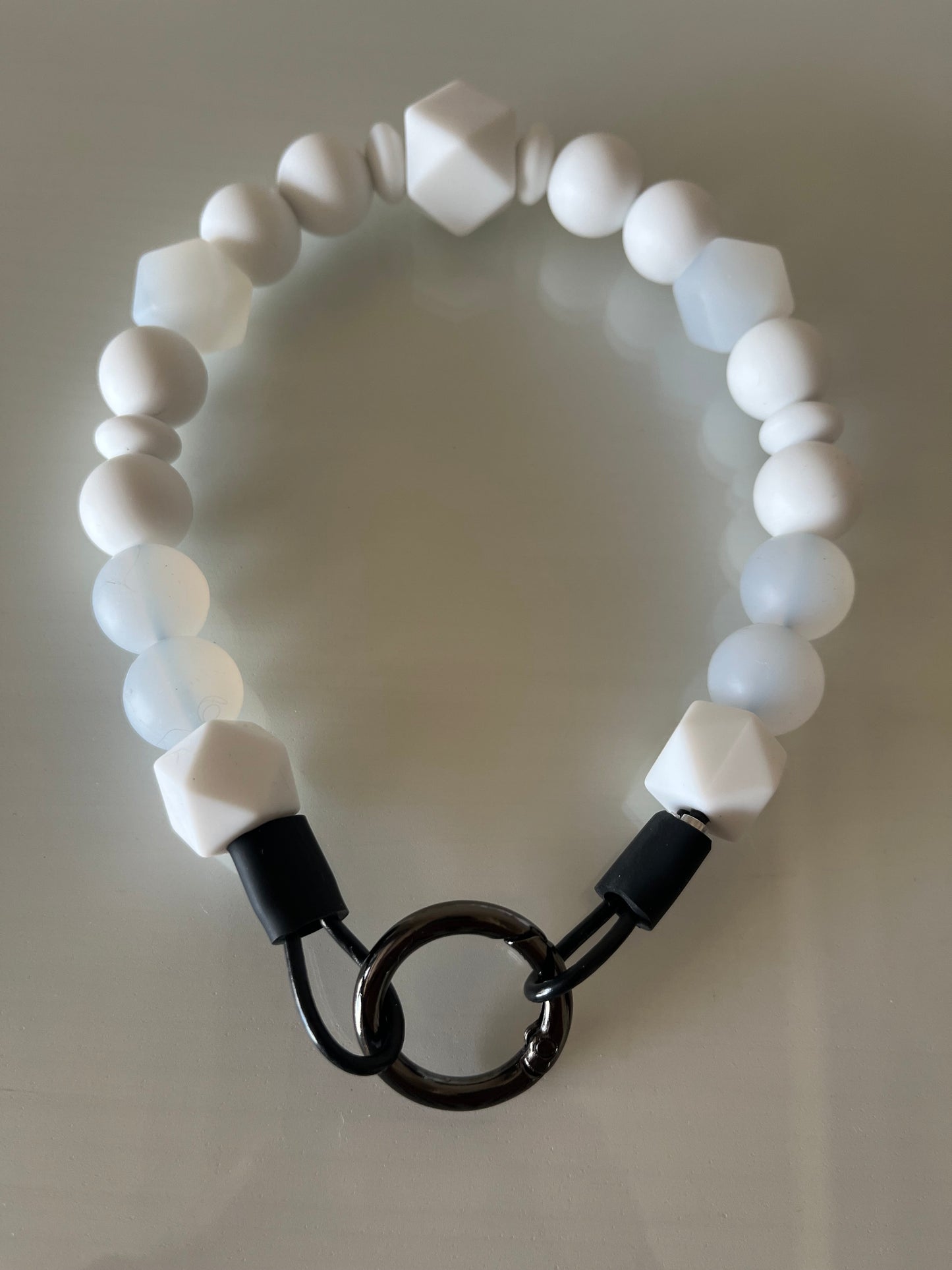 Silicone Beaded Dog Collar 'Pearl Dream'